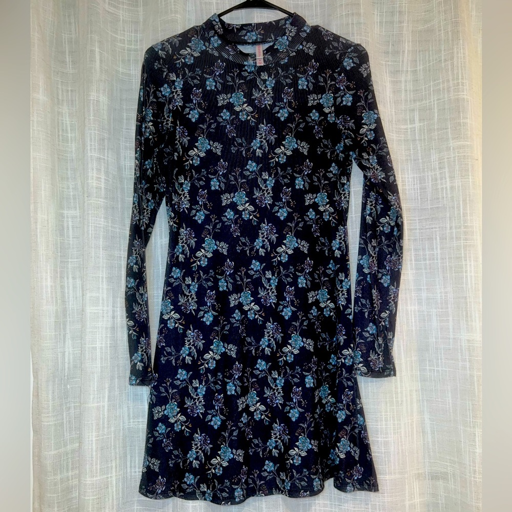 Black floral dress